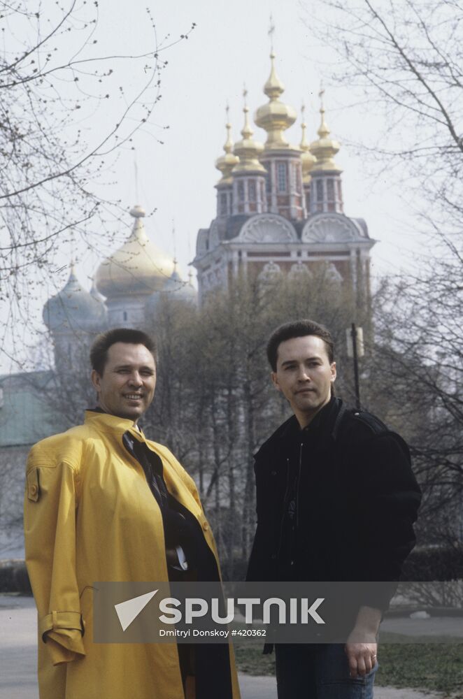 Designer Vyacheslav Zaitsev with son Yegor