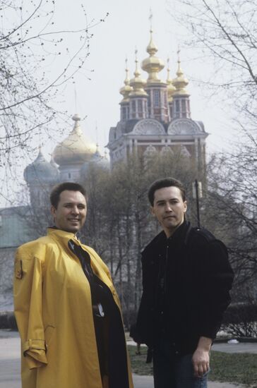 Designer Vyacheslav Zaitsev with son Yegor