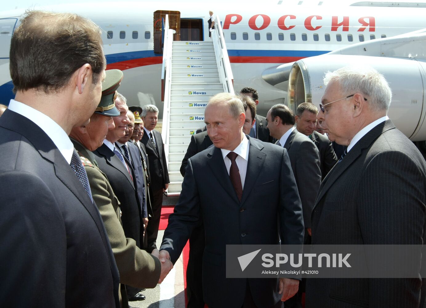 Vladimir Putinm arrives in Turkey on a working visit