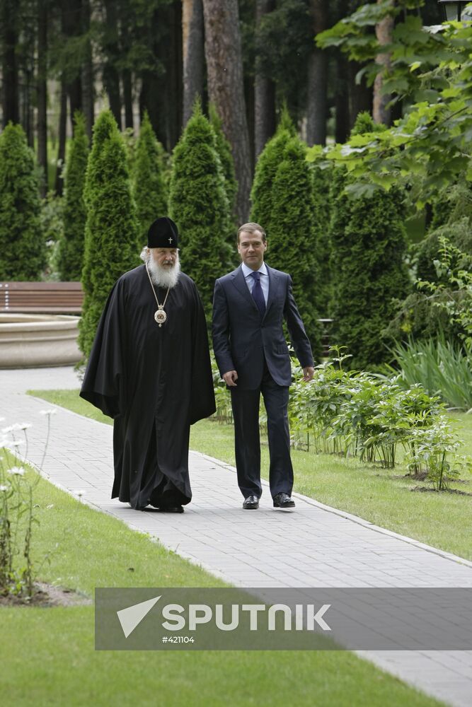 Russian President Dmitry Medvedev, Patriarch Kirill