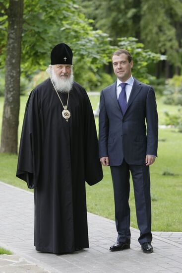 Russian President Dmitry Medvedev, Patriarch Kirill