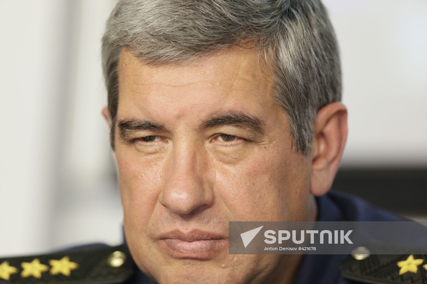 Russian Emergency Ministry's Chief Military Expert Pavel Plat
