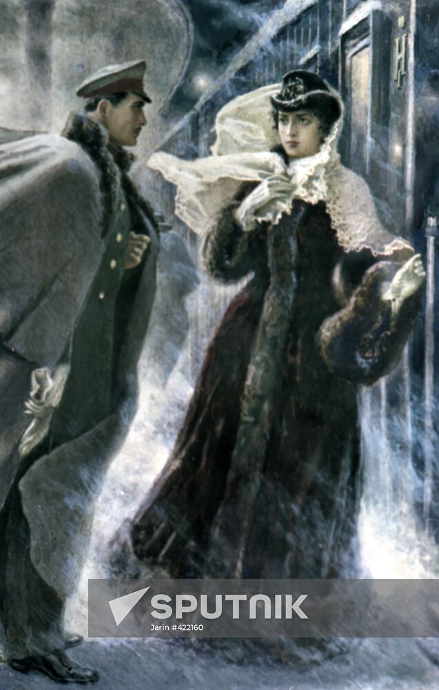 Illustration for novel Anna Karenina