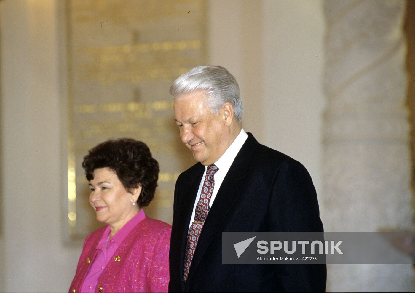President Boris Yeltsin and his wife Naina