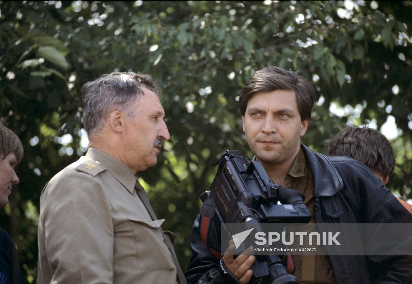 General Albert Makashov and journalist Alexander Nevzorov