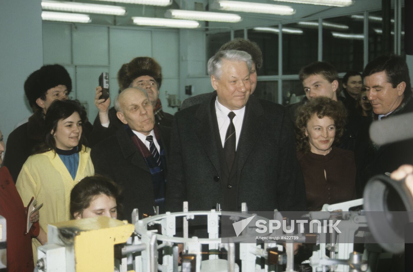 Boris Yeltsin visits cities of RSFSR