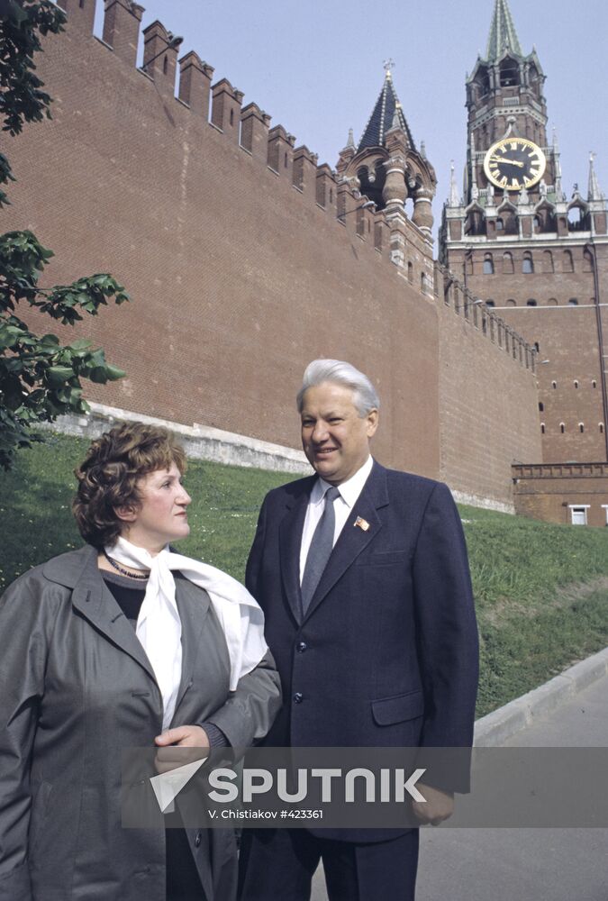 Boris Yeltsin and Galina Starovoitova