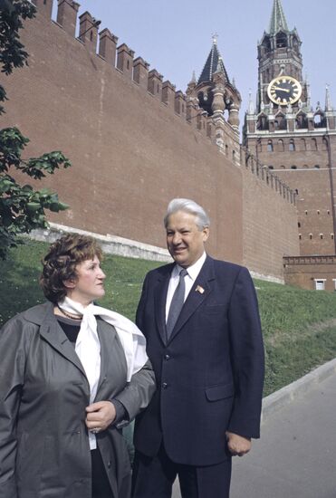 Boris Yeltsin and Galina Starovoitova