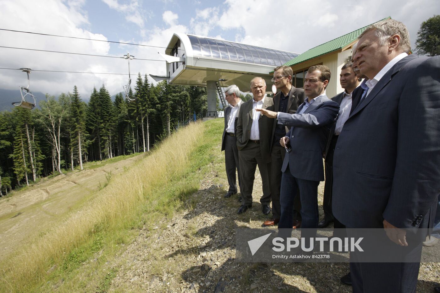 Dmitry Medvedev, political party heads visit Krasnaya Polyana