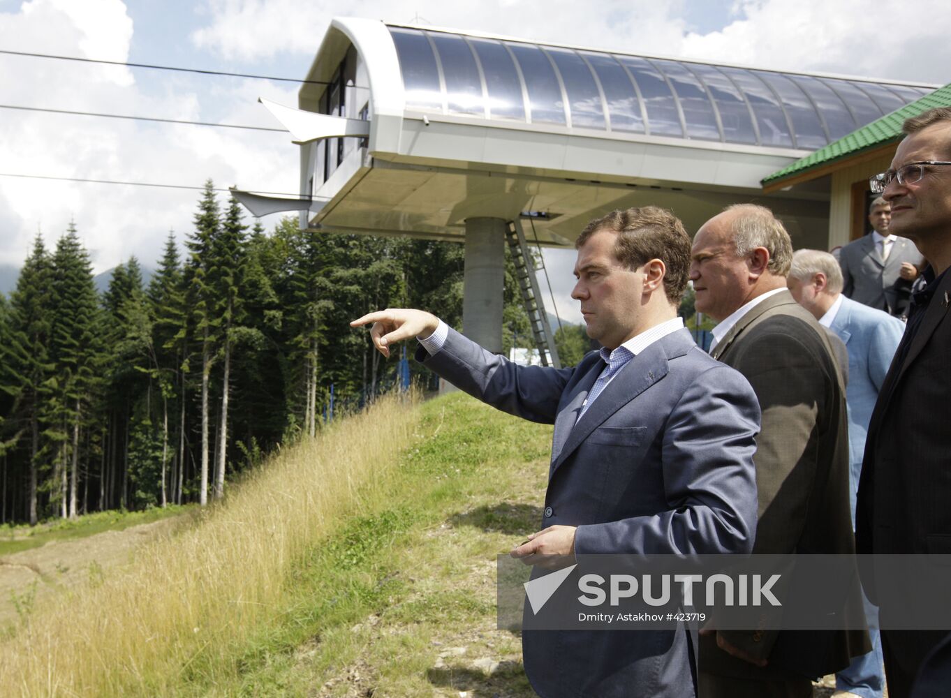 Dmitry Medvedev, political party heads visit Krasnaya Polyana