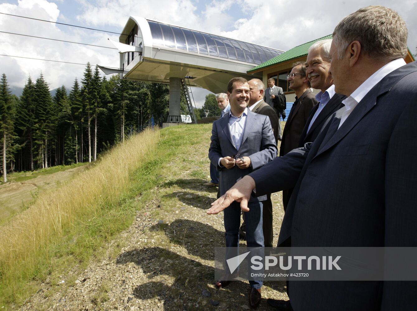 Dmitry Medvedev, political party heads visit Krasnaya Polyana