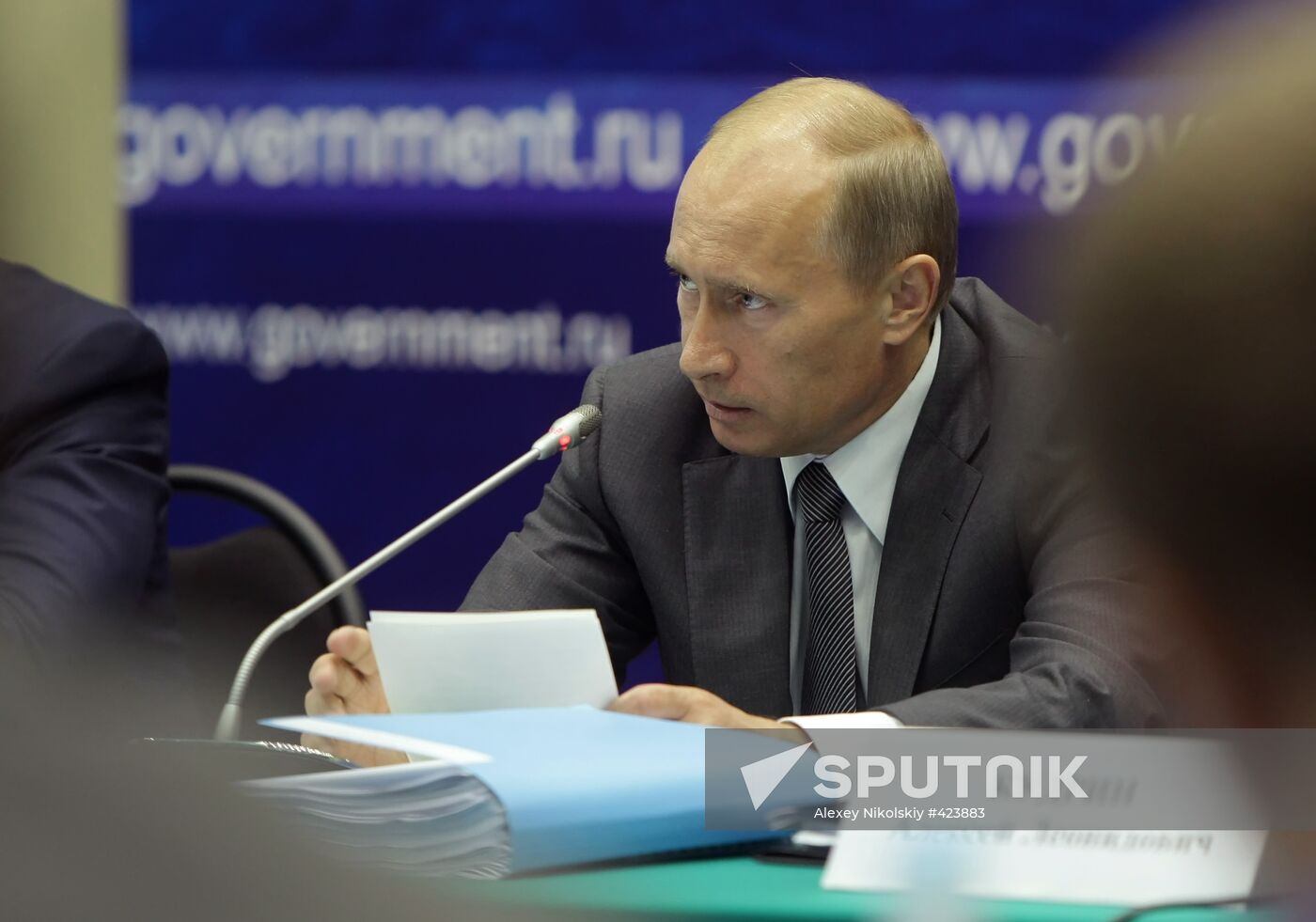 Vladimir Putin. Government commission in session in Kislovodsk