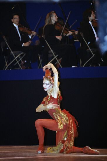 Ilze Liepa performing on stage