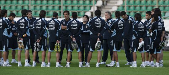 Open training session of Argentina national football team