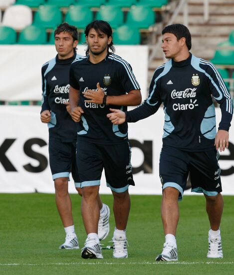 Open training session of Argentina national football team