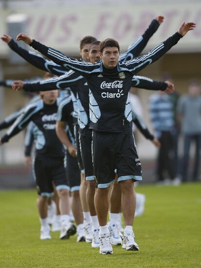 Open training session of Argentina national football team