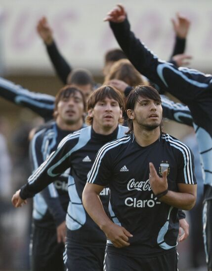 Open training session of Argentina national football team