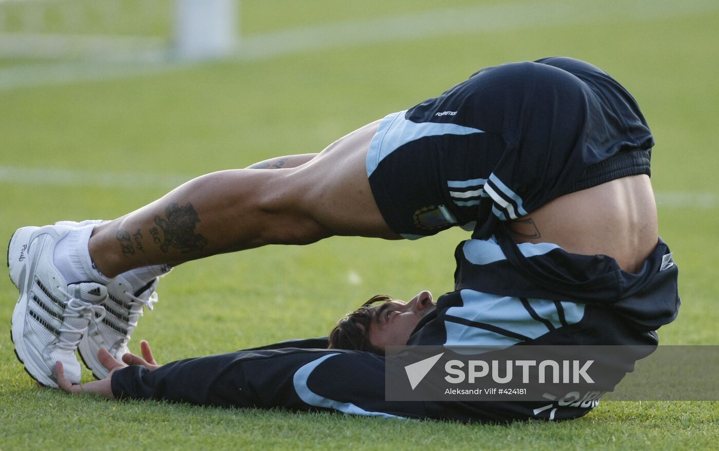 Open training session of Argentina national football team