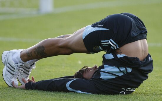 Open training session of Argentina national football team