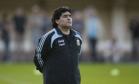 Open training session of Argentina national football team