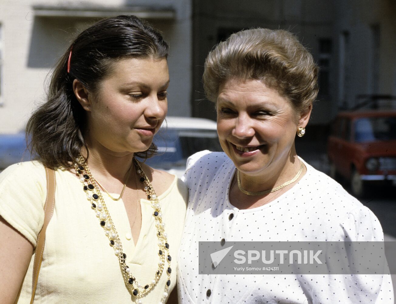 Larisa Latynina with her daughter