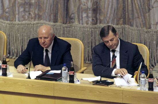 Yegor Stroyev and Gennady Seleznev
