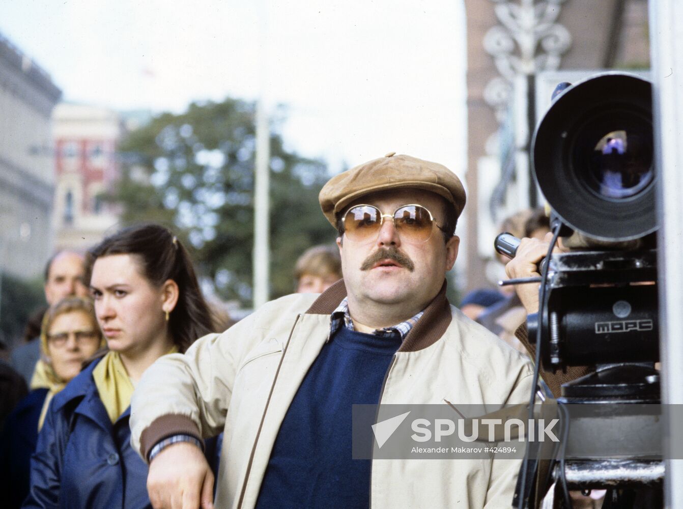 Alexander Kalyagin on movie set