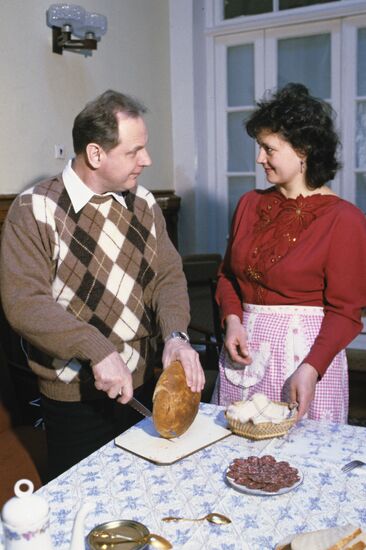 Igor Kasatonov with his wife