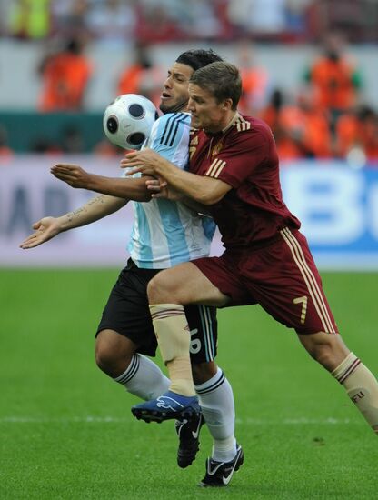 Russia and Argentina meet in Moscow international friendly
