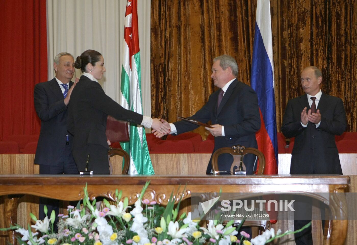 Russian Prime Minister Vladimir Putin visits Abkhazia