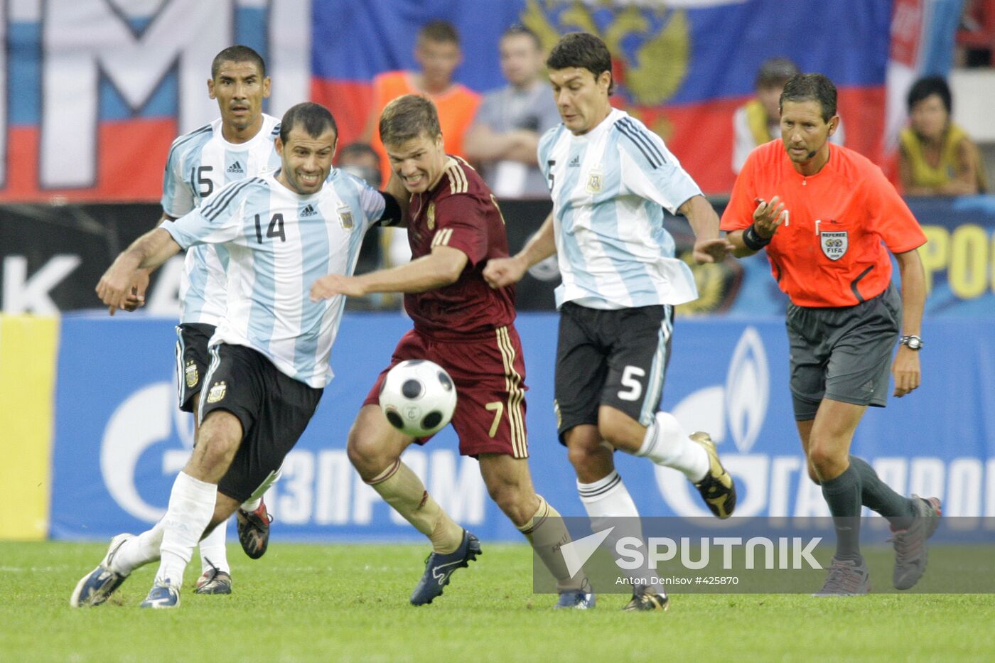 Argentina beats Russia 3-2 in Moscow international friendly