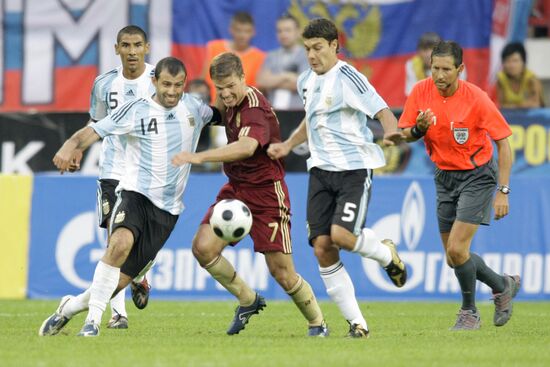 Argentina beats Russia 3-2 in Moscow international friendly