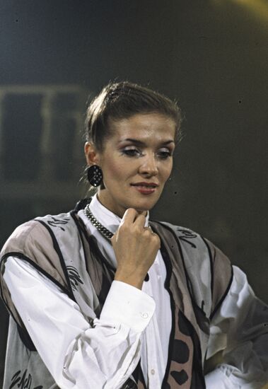 Pop singer Laima Vaikule