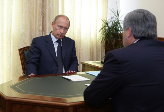 Vladimir Putin meets with Dmitry Dmitriyenko