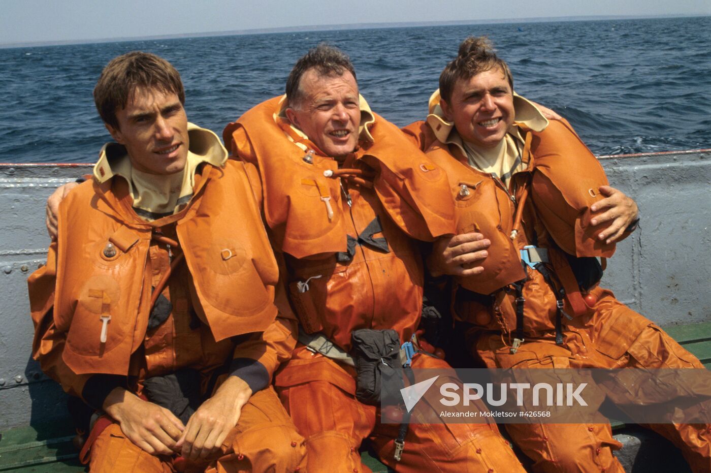 Alexander Volkov, Jean-Loup Chrétien, Sergey Krikalyov