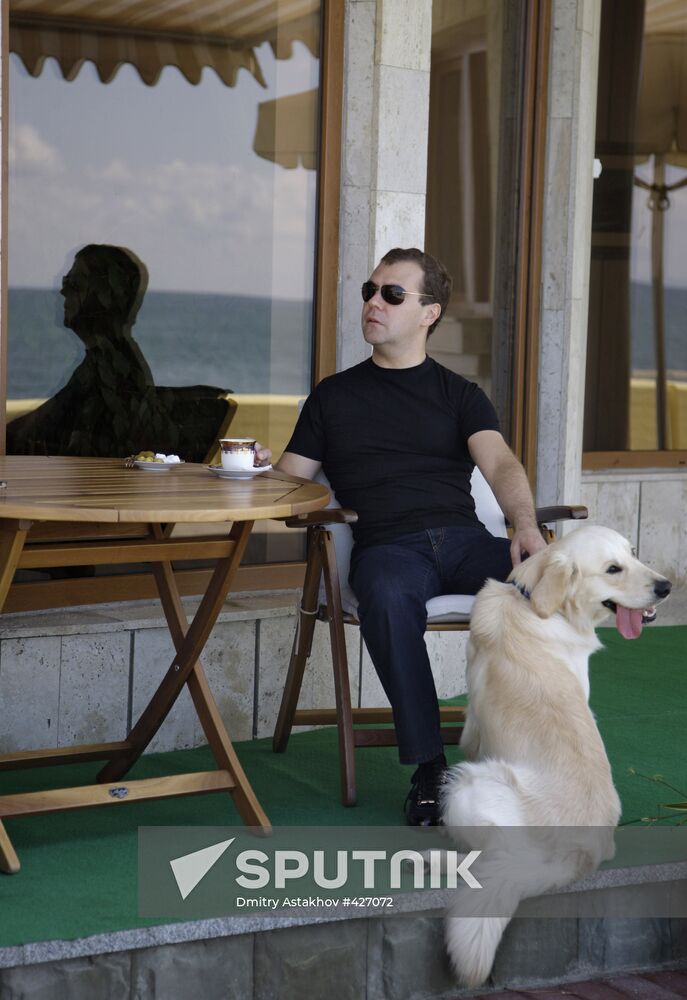 Dmitry Medvedev and Vladimir Putin hold working meeting in Sochi