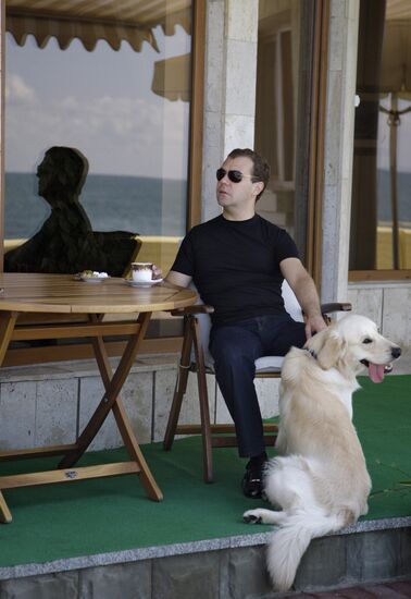 Dmitry Medvedev and Vladimir Putin hold working meeting in Sochi