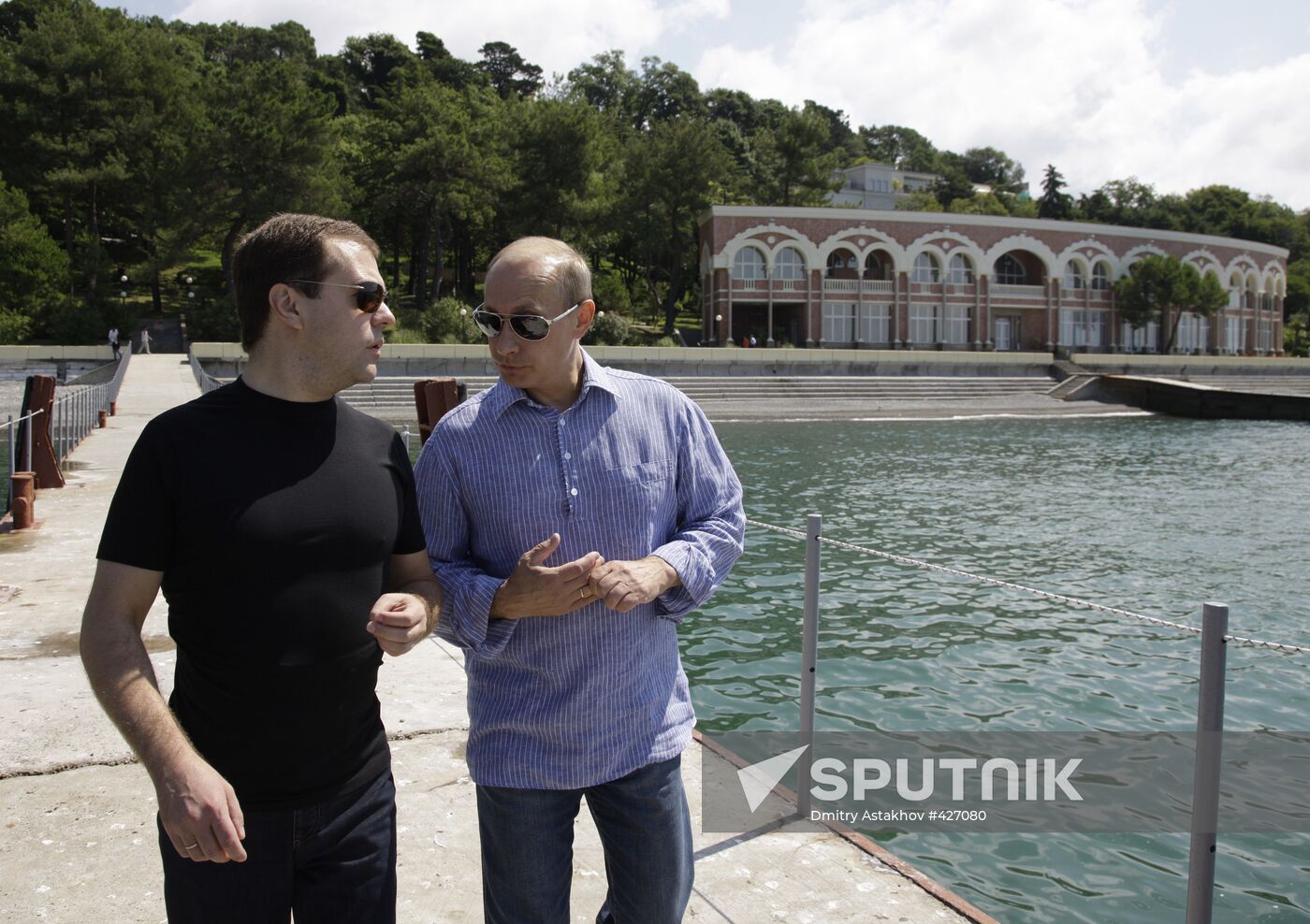 Dmitry Medvedev and Vladimir Putin hold working meeting in Sochi