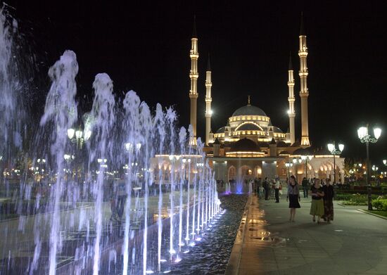 The central jami named after Akhmad Kadyrov, Grozny