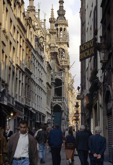In the streets of Brussels