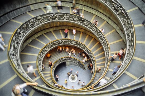 Spiral stairs of Vatican Museum