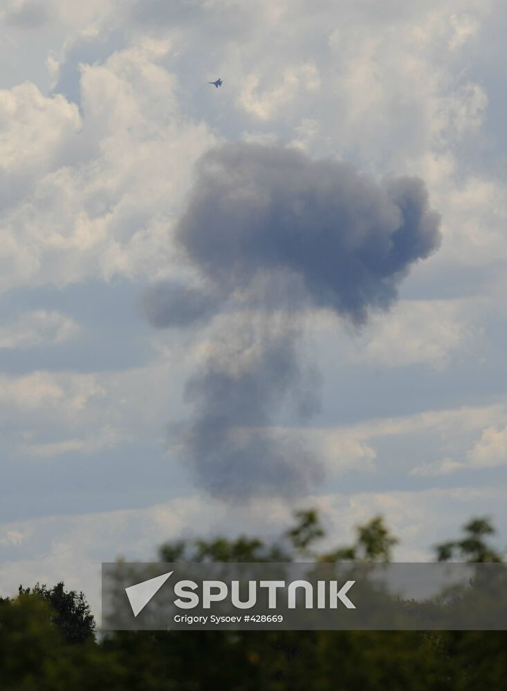 Two fighters collide during preparations for MAKS-2009