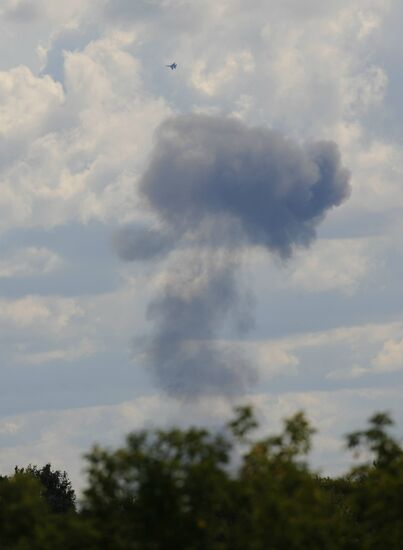 Two fighters collide during preparations for MAKS-2009