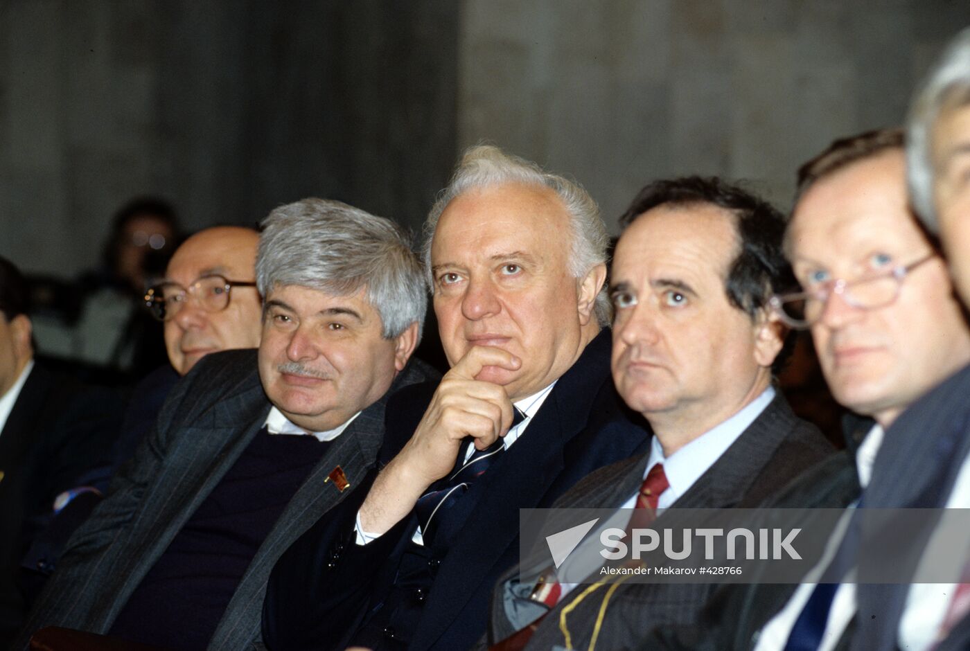 Eduard Shevardnadze, Alexander Yakovlev, and Gavriil Popov