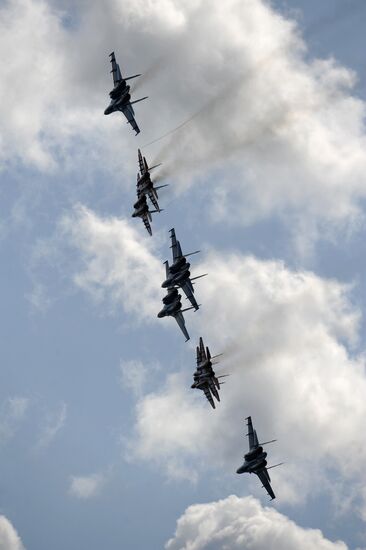 Russian pilots prepare for MAKS-2009 air show