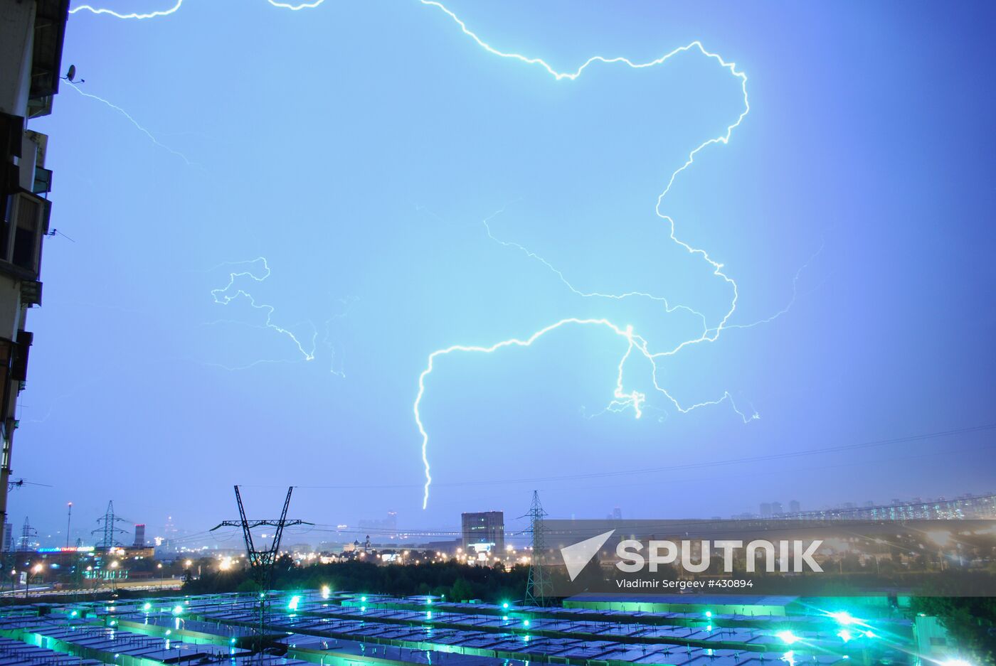 Storm in north-western Moscow