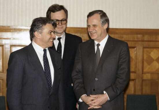 Nikolai Ryzhkov meeting with Ivan Barbot