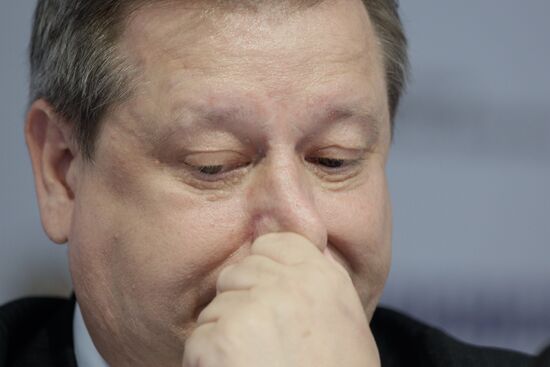 Igor Shevchuk gives news conference