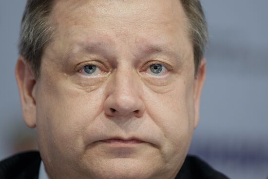 Igor Shevchuk gives news conference