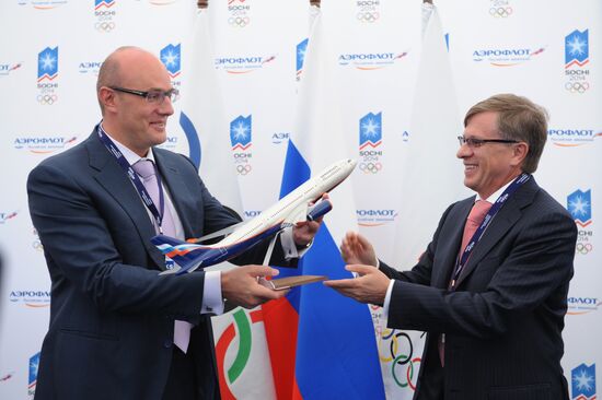 Aeroflot CEO and Sochi 2014 Organizing Committee chairman